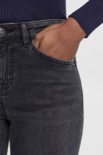 Esprit Mid-rise slim fit stretch jeans Women Black Medium Wash Denim P0D0X340 - Image 3