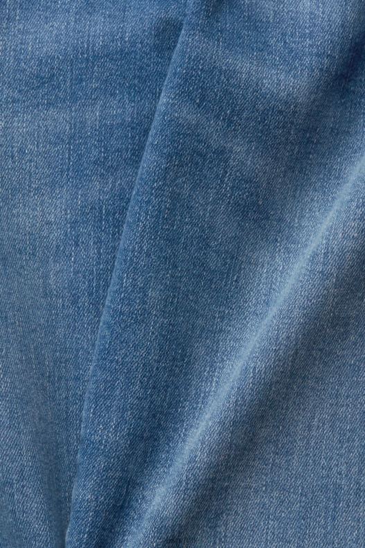 Esprit Mid-rise slim fit stretch jeans Women Blue Medium Wash Denim P0D0X348 - Image 4
