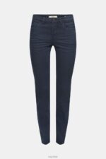 Esprit Mid-rise slim fit stretch jeans Women Petrol Blue Denim P0D0X565 - Image 5