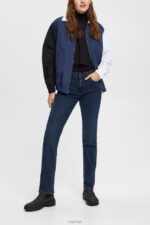 Esprit Mid-rise stretch jeans Women Blue Black Denim P0D0X345 - Image 2