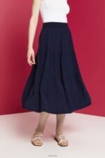 Esprit Midi skirt Women Navy Skirts P0D0X239