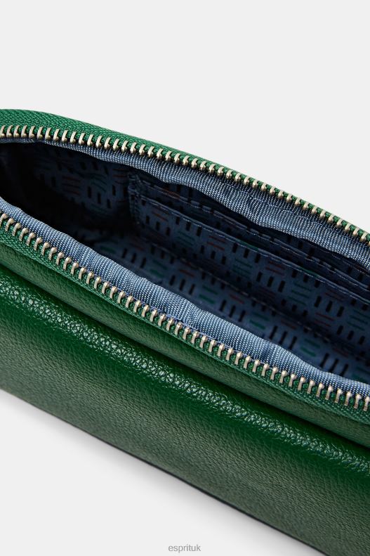 Esprit Mini Faux Leather Shoulder Bag Women Dark Green Accessories P0D0X3 - Image 2