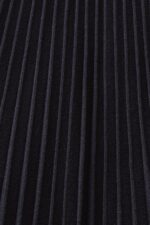 Esprit Mockneck pleated midi dress with short-sleeves Women Black Dresses P0D0X120 - Image 4