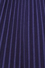 Esprit Mockneck pleated midi dress with short-sleeves Women Dark Blue Dresses P0D0X122 - Image 4