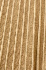 Esprit Mockneck pleated midi dress with short-sleeves Women Khaki Beige Dresses P0D0X119 - Image 4