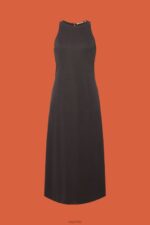 Esprit Modal-Blend Tank Midi Dress Women Anthracite Dresses P0D0X52 - Image 5