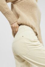 Esprit Mom fit cord trousers Women Ice Trousers & Pants P0D0X252 - Image 3