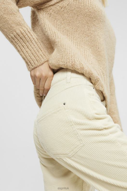 Esprit Mom fit cord trousers Women Ice Trousers & Pants P0D0X252 - Image 3