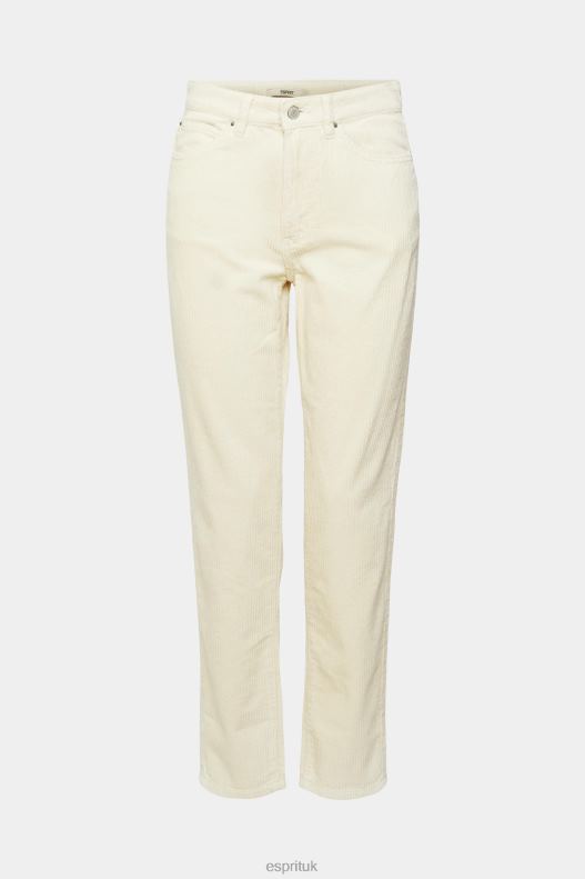 Esprit Mom fit cord trousers Women Ice Trousers & Pants P0D0X252 - Image 5