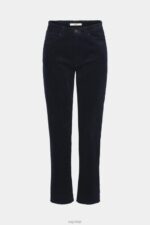Esprit Mom fit cord trousers Women Navy Trousers & Pants P0D0X253 - Image 5