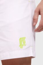 Esprit Neon Waistband Relaxed Shorts Men White Shorts P0D0X890 - Image 2