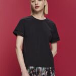Esprit Open-back blouse, TENCEL Women Black Blouses P0D0X200