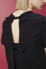 Esprit Open-back blouse, TENCEL Women Black Blouses P0D0X200 - Image 3