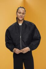 Esprit Oversized bomber jacket Women Black Jackets P0D0X213