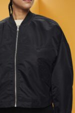 Esprit Oversized bomber jacket Women Black Jackets P0D0X213 - Image 3