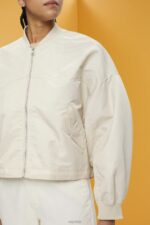 Esprit Oversized bomber jacket Women Light Taupe Jackets P0D0X214 - Image 3