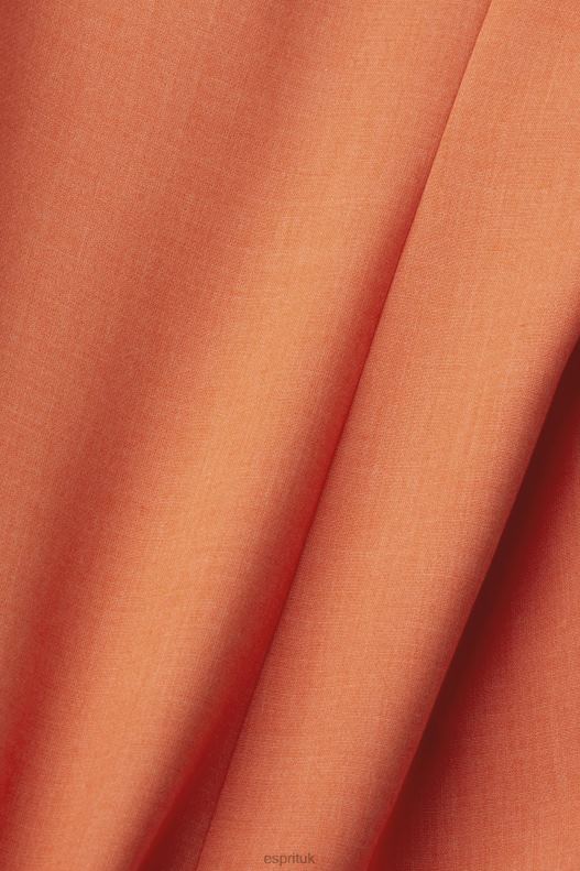 Esprit Oversized double-breasted blazer Women Orange Red Coats P0D0X313 - Image 4