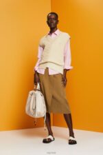 Esprit Oversized white cotton blouse Women Light Pink Blouses P0D0X407 - Image 2