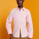 Esprit Oversized white cotton blouse Women Light Pink Blouses P0D0X407