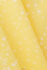 Esprit Patterned mini dress with a bow tie Women Light Yellow Dresses P0D0X128 - Image 4
