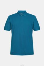 Esprit Pima cotton pique polo shirt Men Petrol Blue Polos P0D0X926 - Image 5