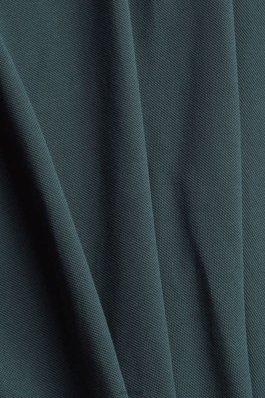 Esprit Pima cotton pique polo shirt Men Teal Blue Polos P0D0X927 - Image 4