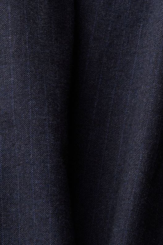 Esprit Pinstripe trousers with drawstring waistband Men Dark Blue Trousers & Pants P0D0X816 - Image 4