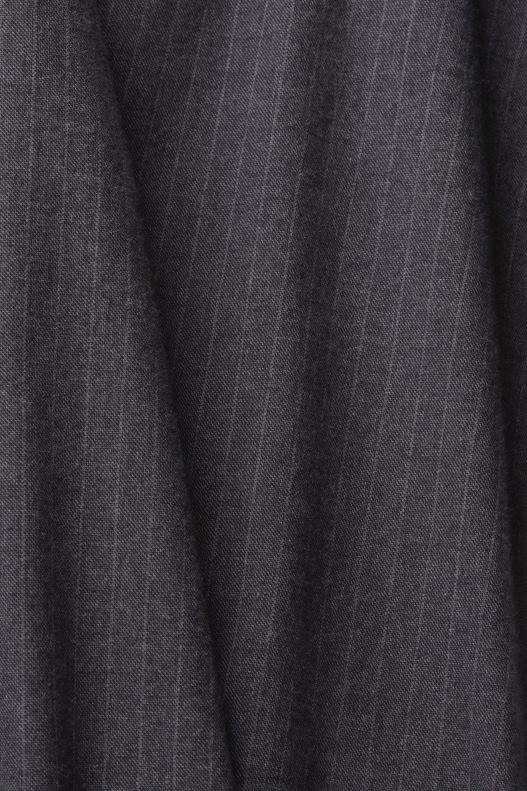 Esprit Pinstripe trousers with drawstring waistband Men Medium Grey Trousers & Pants P0D0X815 - Image 4