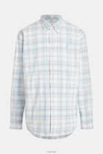 Esprit Plaid flannel shirt Men Light Blue Shirts P0D0X791 - Image 6