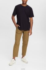 Esprit Plain T-shirt Men Black T-Shirts P0D0X928 - Image 2