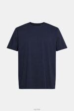 Esprit Plain T-shirt Men Navy T-Shirts P0D0X930 - Image 5