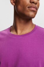 Esprit Plain T-shirt Men Violet T-Shirts P0D0X932 - Image 3