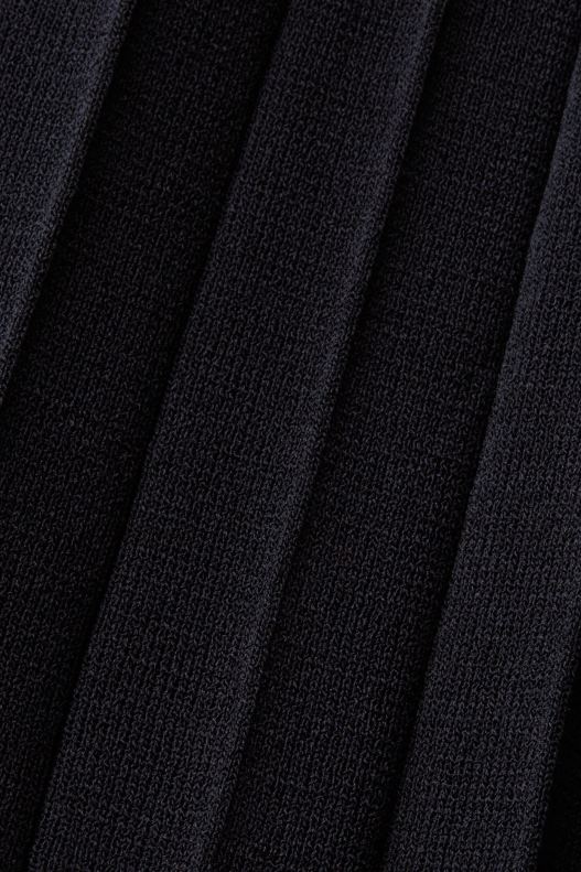 Esprit Pleated and sleeveless maxi dress with crewneck Women Black Dresses P0D0X124 - Image 4
