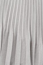 Esprit Pleated midi skirt Women Medium Grey Skirts P0D0X481 - Image 4