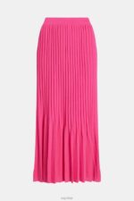 Esprit Pleated midi skirt Women Pink Fuchsia Skirts P0D0X391 - Image 6