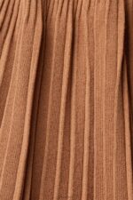 Esprit Pleated strap dress Women Brown Dresses P0D0X491 - Image 4