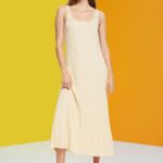 Esprit Pleated strap dress Women Sand Dresses P0D0X492