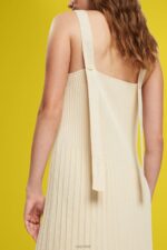 Esprit Pleated strap dress Women Sand Dresses P0D0X492 - Image 3