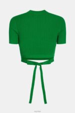Esprit Pleated top Women Green Sweaters P0D0X377 - Image 7