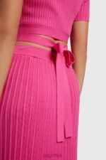 Esprit Pleated top Women Pink Fuchsia Sweaters P0D0X379 - Image 5