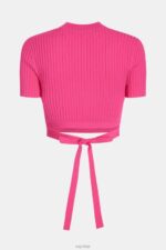 Esprit Pleated top Women Pink Fuchsia Sweaters P0D0X379 - Image 7