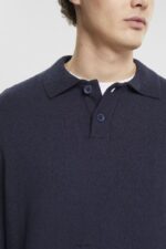 Esprit Polo jumper Men Navy Sweaters P0D0X683 - Image 3