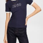 Esprit Print t-shirt Women Navy T-Shirts P0D0X543