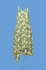Esprit Printed midi dress Women Yellow Dresses P0D0X237 - Image 5