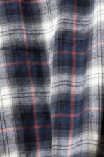 Esprit Pure cotton oversized shirt with checked pattern Men Petrol Blue Shirts P0D0X838 - Image 4