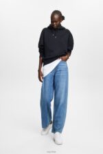 Esprit Recycled: oversized hoodie Women Black Sweatshirts & Hoodies P0D0X29 - Image 2