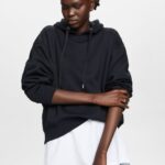 Esprit Recycled: oversized hoodie Women Black Sweatshirts & Hoodies P0D0X29