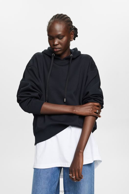Esprit Recycled: oversized hoodie Women Black Sweatshirts & Hoodies P0D0X29 - Image 1
