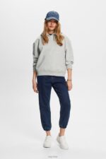 Esprit Recycled: oversized hoodie Women Light Grey Sweatshirts & Hoodies P0D0X30 - Image 2