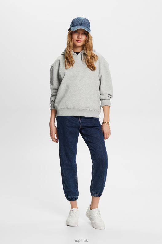 Esprit Recycled: oversized hoodie Women Light Grey Sweatshirts & Hoodies P0D0X30 - Image 2